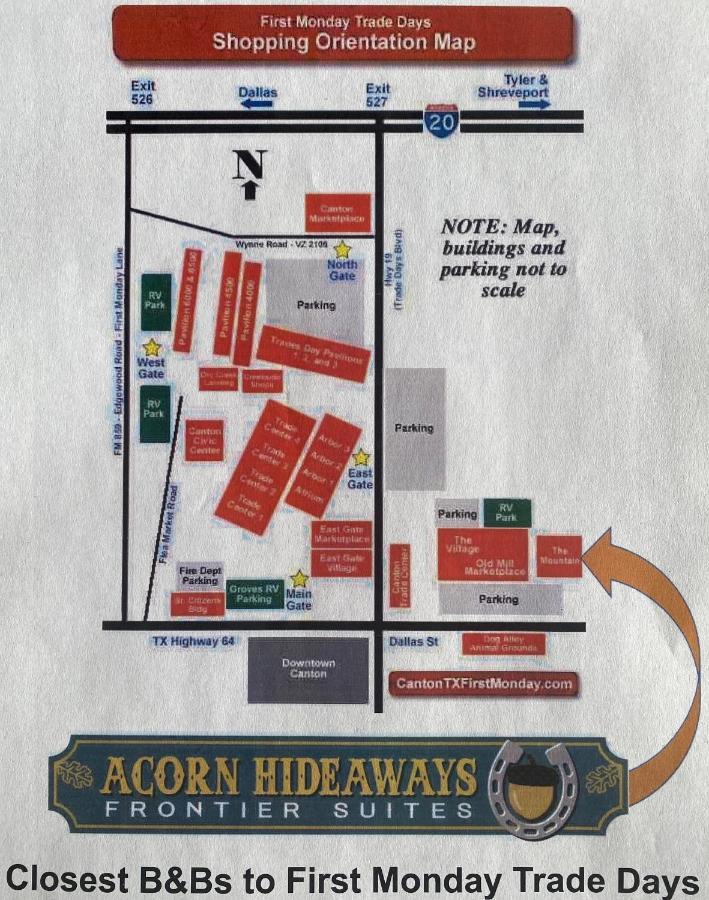 Acorn Hideaways Canton Charming Pioneer Suite 1890'S General Store Exteriör bild